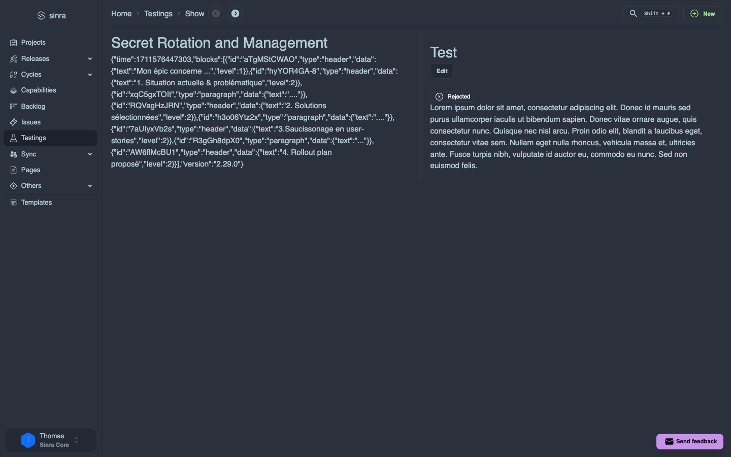 Integrated Testing Management